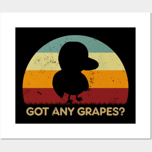 Retro Sunset - Duck Got Any Grapes? Posters and Art